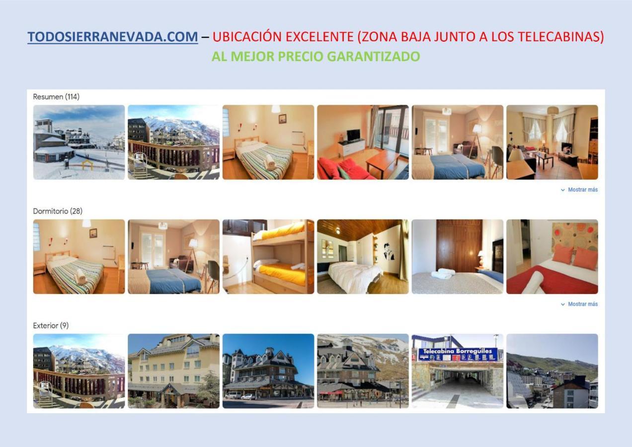 Todosierranevada Zona Baja - Edificio Alhambra - Junto A Los Telecabinas Сьерра-Невада Экстерьер фото
